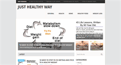 Desktop Screenshot of justhealthyway.com